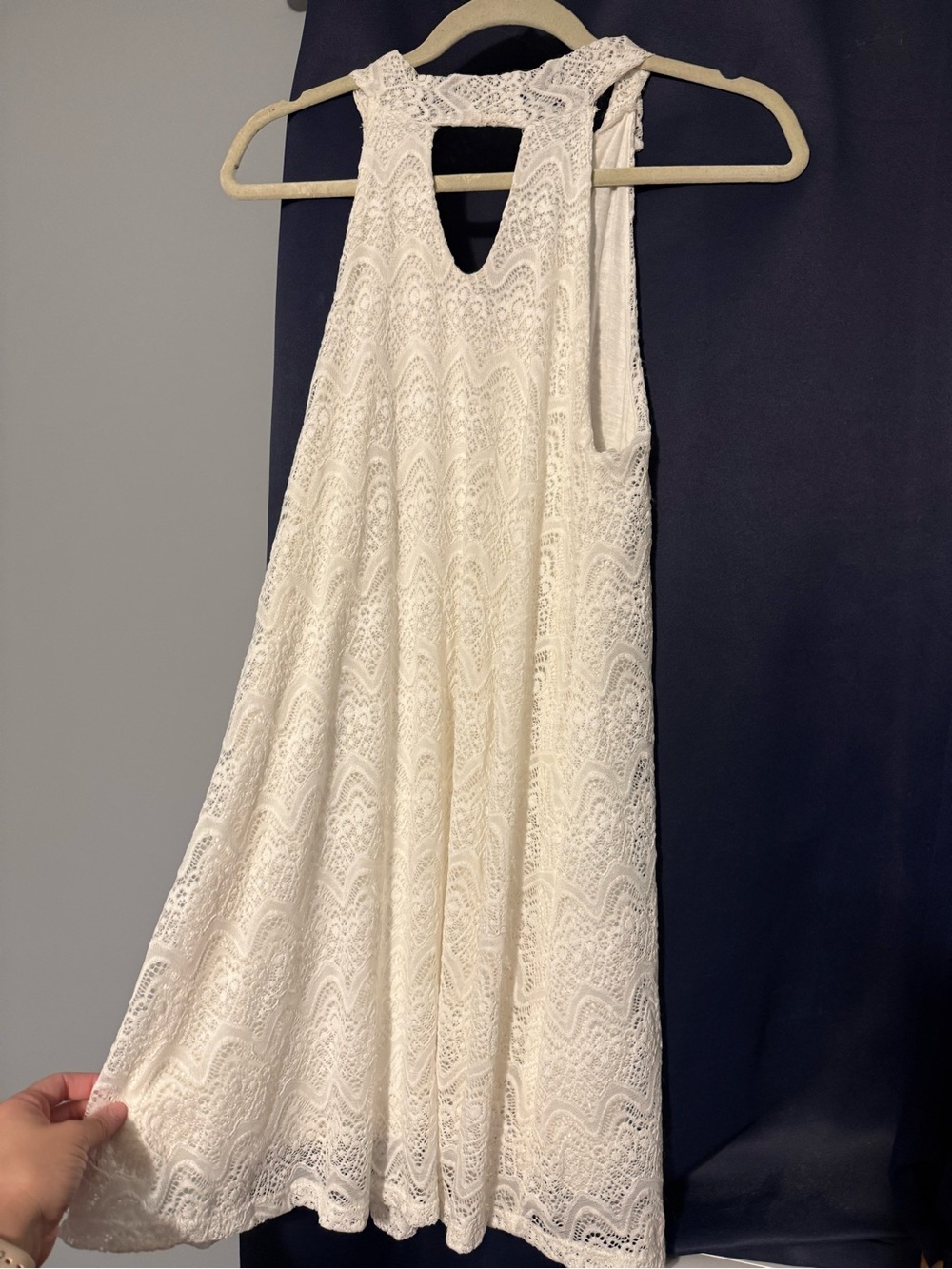 White lace dress
